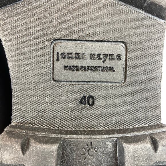 Jenni Kayne Leather Lug Mule Black Chunky  Shoes Size 40 / US 10 - Picture 6 of 7